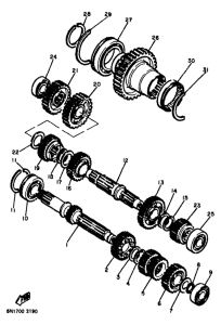 XJ900 Трансмиссия