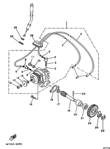 RD350LC Масляный насос