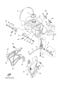TTR90R Топливный бак