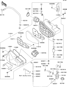BN125 Воздушный фильтр