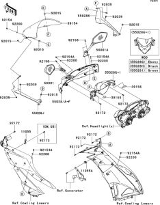 ZX600 Обтекатели