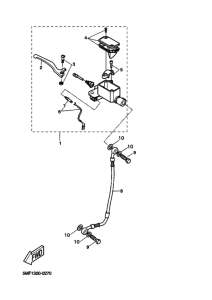 XN125 Передний тормозной цилиндр
