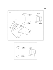 KX125 Лейбл предостережения