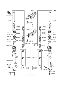 ZR400 Передняя вилка