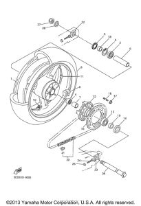 YZF-R6 Переднее колесо
