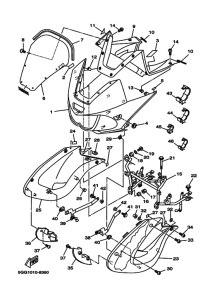 TDM850 Капот двигателя и топливо