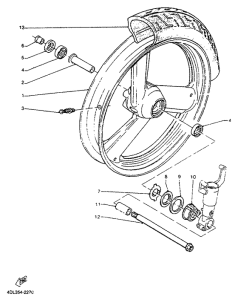 TZR125R Переднее колесо
