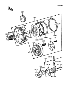 KE100 Сцепление