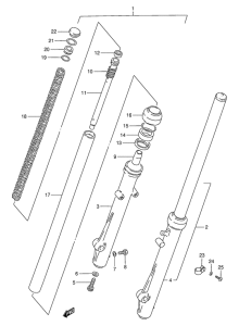 TS50 Передняя вилка