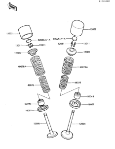 KZ1100 Клапана