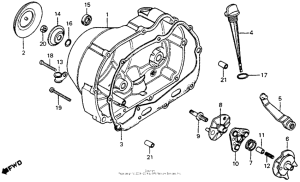 CT90 Крышка картера правая