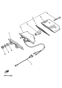 SRX400 Габаритный задний фонарь