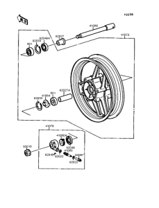ZX400 Переднее колесо