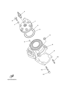 TZ125 Головка цилиндров