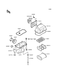 KLE400 Воздушный фильтр