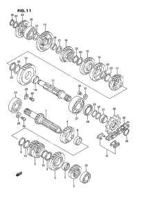 RM125 Трансмиссия