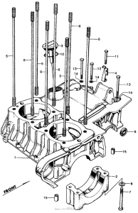 CB450 Upper crankcase