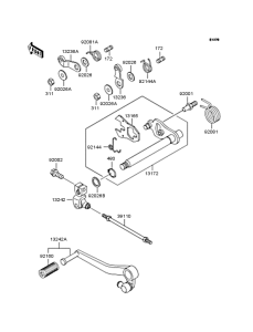 ZR1100 Механизм переключения передач