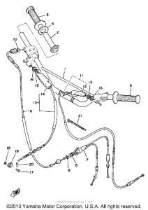 MX175H Руль -тросы