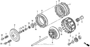 CR500R Сцепление