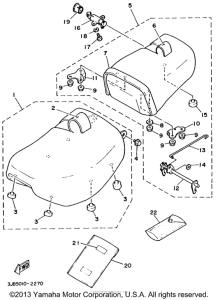 XV535EC Сиденье