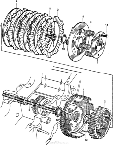 CB92 Сцепление