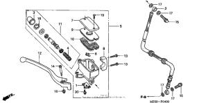 VF750C Передний главный тормозной цилиндр