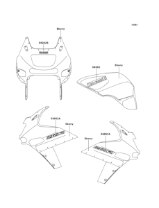 ZX600 Наклейки