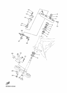XVS400C ステアリング