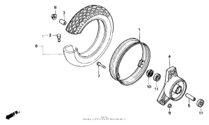 ZB50 Переднее колесо