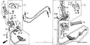 CN250 Handle switch + cable