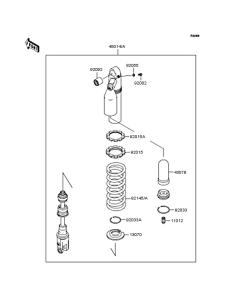 KLX250 Амортизатор