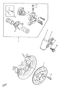 CW50RS Front brake. caliper