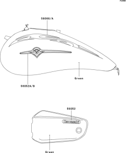 VN1600 Decals(green)(b1)