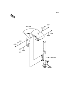 ZX600 Крыло переднее