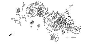 NSR125F Картер двигателя