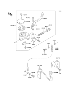 VN800 Передний тормозной цилиндр