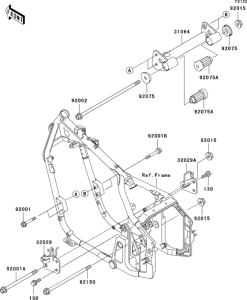 VN800 Крепление двигателя