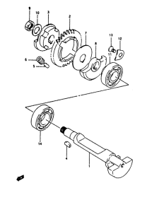 RG125 Балансир кривошипа