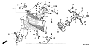 NC700X Радиатор