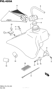 RM85 Топливный бак