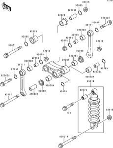 EX250 Подвеска  /  амортизатор