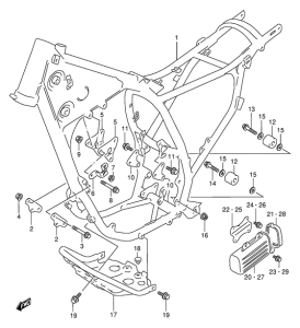 DR350 Frame comp