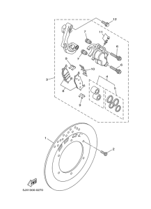 XVS250 Передний тормоз