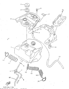 YN50R Топливный бак