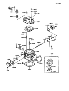 KMX125 Цилиндр и головка цилиндров