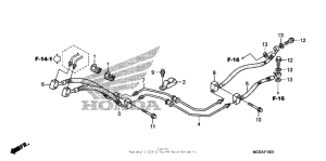 ST1300 (ABS) Rear brake hose (st1300a)