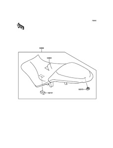 KLE650 Сиденье