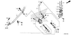 MSX125 Задний тормозной цилиндр