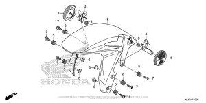 CBR600RR (ABS) Переднее крыло